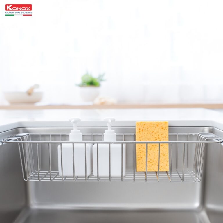 Chậu rửa Konox Tari 7648SR (Bề mặt hạt chống xước siêu mịn)