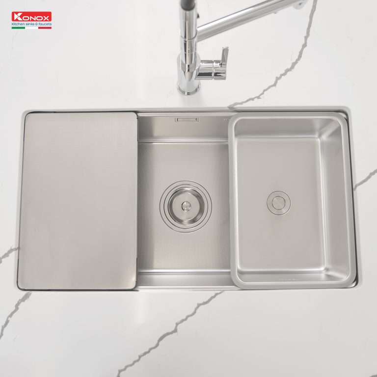 Chậu rửa Konox KN8146SU Dekor (Bề mặt hạt chống xước)