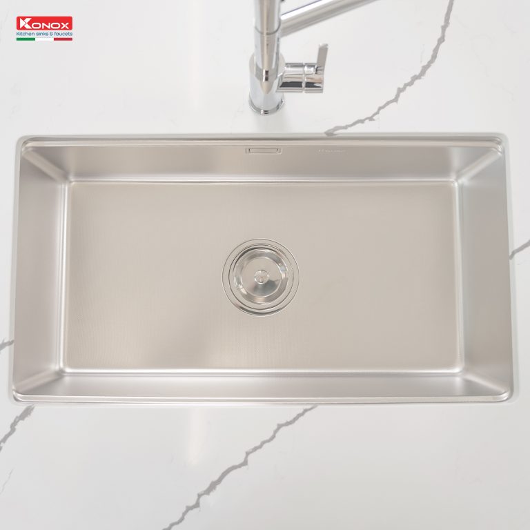 Chậu rửa Konox KN8146SU Dekor (Bề mặt hạt chống xước)