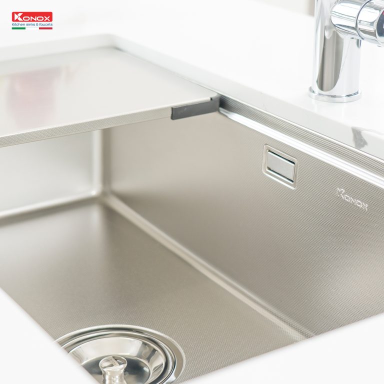 Chậu rửa Konox KN8146SU Dekor (Bề mặt hạt chống xước)