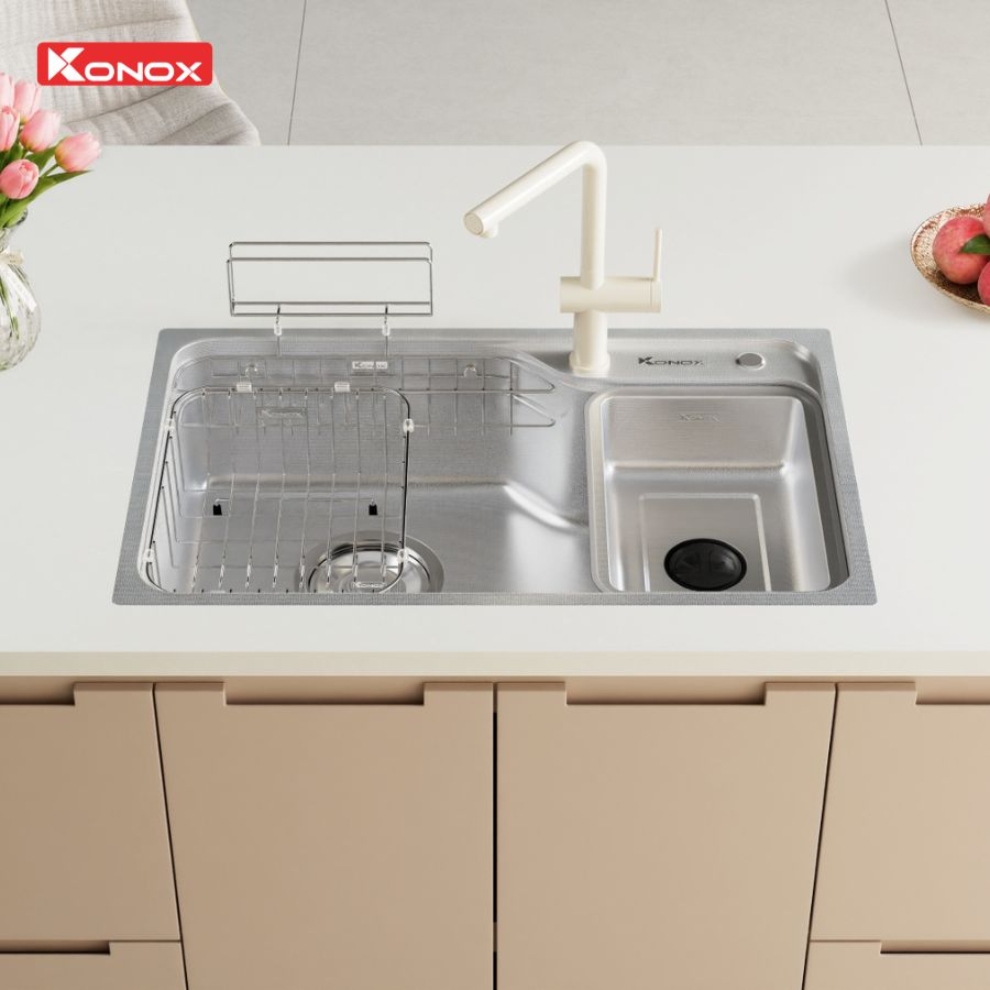 Chậu rửa Konox Tari Smart 8050 (hạt Smart chống xước)