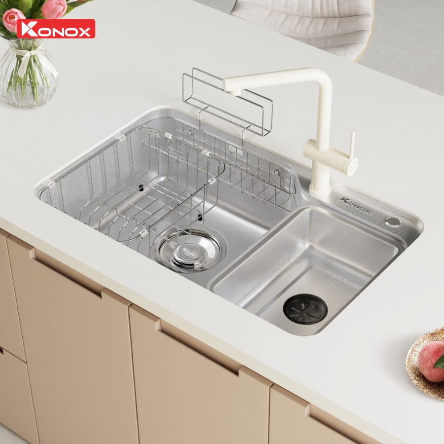 Chậu rửa Konox Tari Smart 8050 (hạt Smart chống xước)