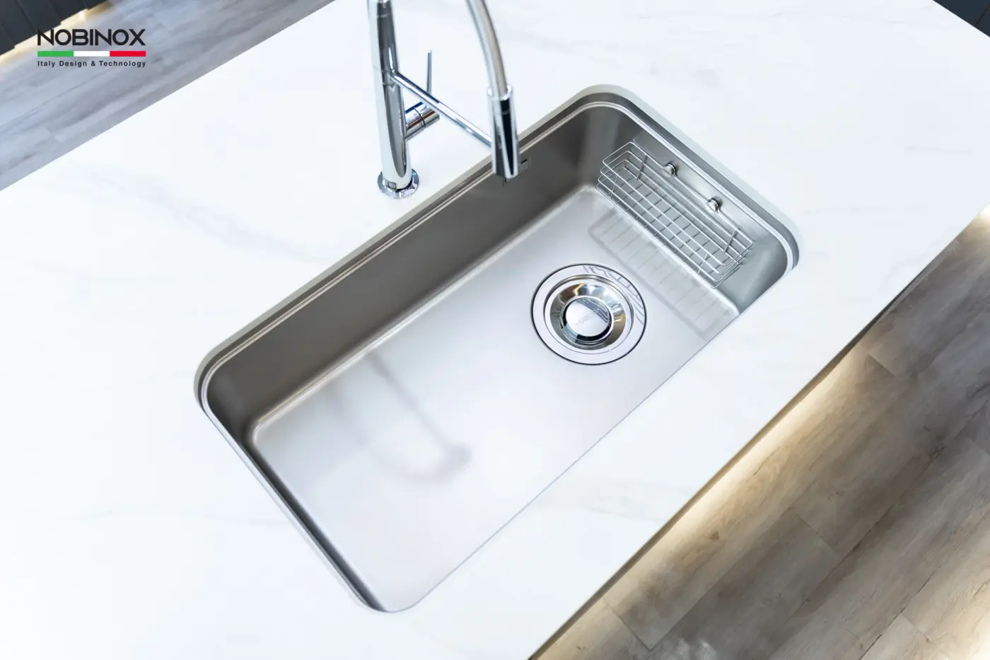 Chậu rửa Nobinox NOVA A282M (8246 vân siêu mịn)