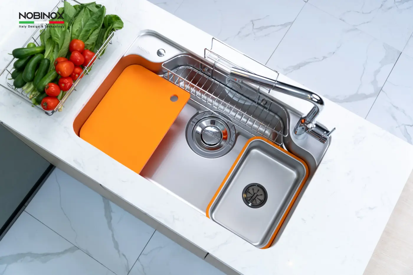 Chậu rửa Nobinox TASA NX8050 (8050 vân linen plus)