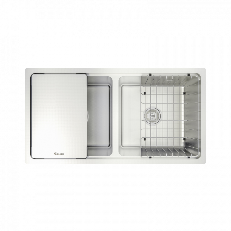 Chậu rửa Konox KN8646DU Dekor (Bề mặt hạt chống xước)