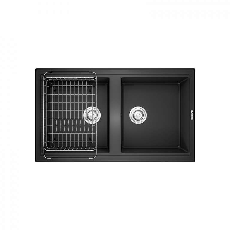 Chậu rửa Konox Phoenix Smart 860 Black (Chậu đá Granite)