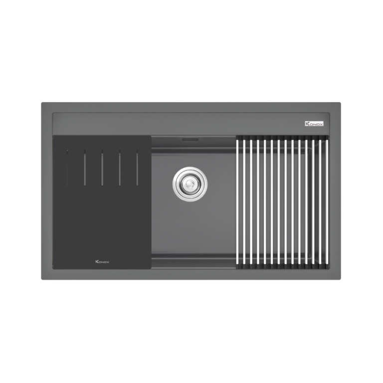 Chậu rửa Konox Terra 860S Grey (Chậu đá Granite)