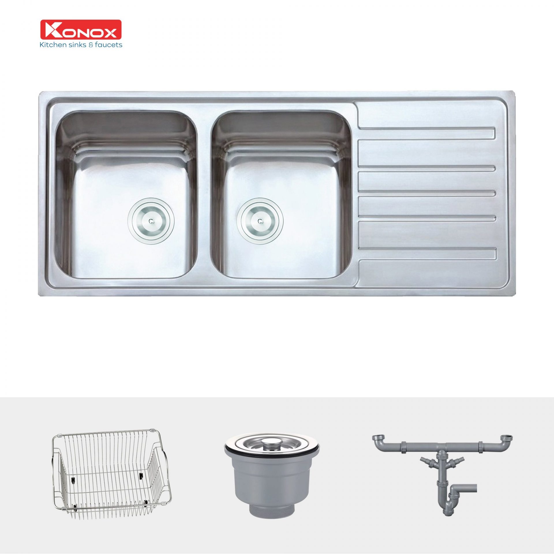 Chậu rửa Konox Artusi KS11650 1D - Bàn phải