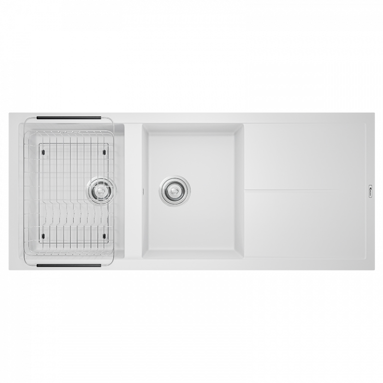 Chậu rửa Konox Livello Smart 1160 - White Silver (Chậu đá Granite)