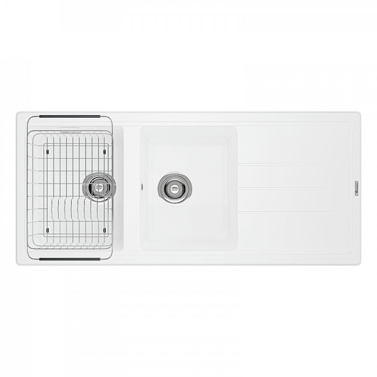 Chậu rửa Konox Phoenix 1160 - White Silver (Chậu đá Granite)