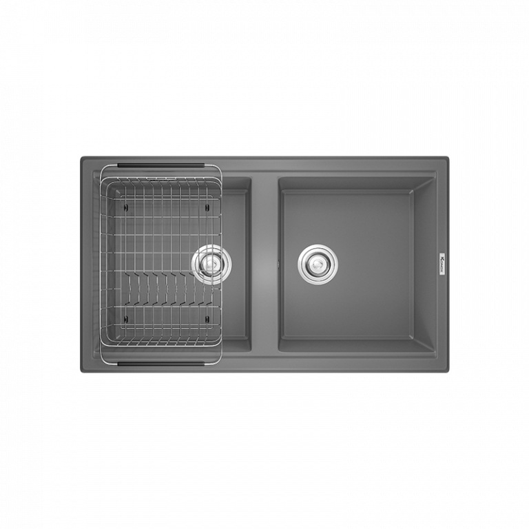 Chậu rửa Konox Phoenix Smart 860 Grey (Chậu đá Granite)