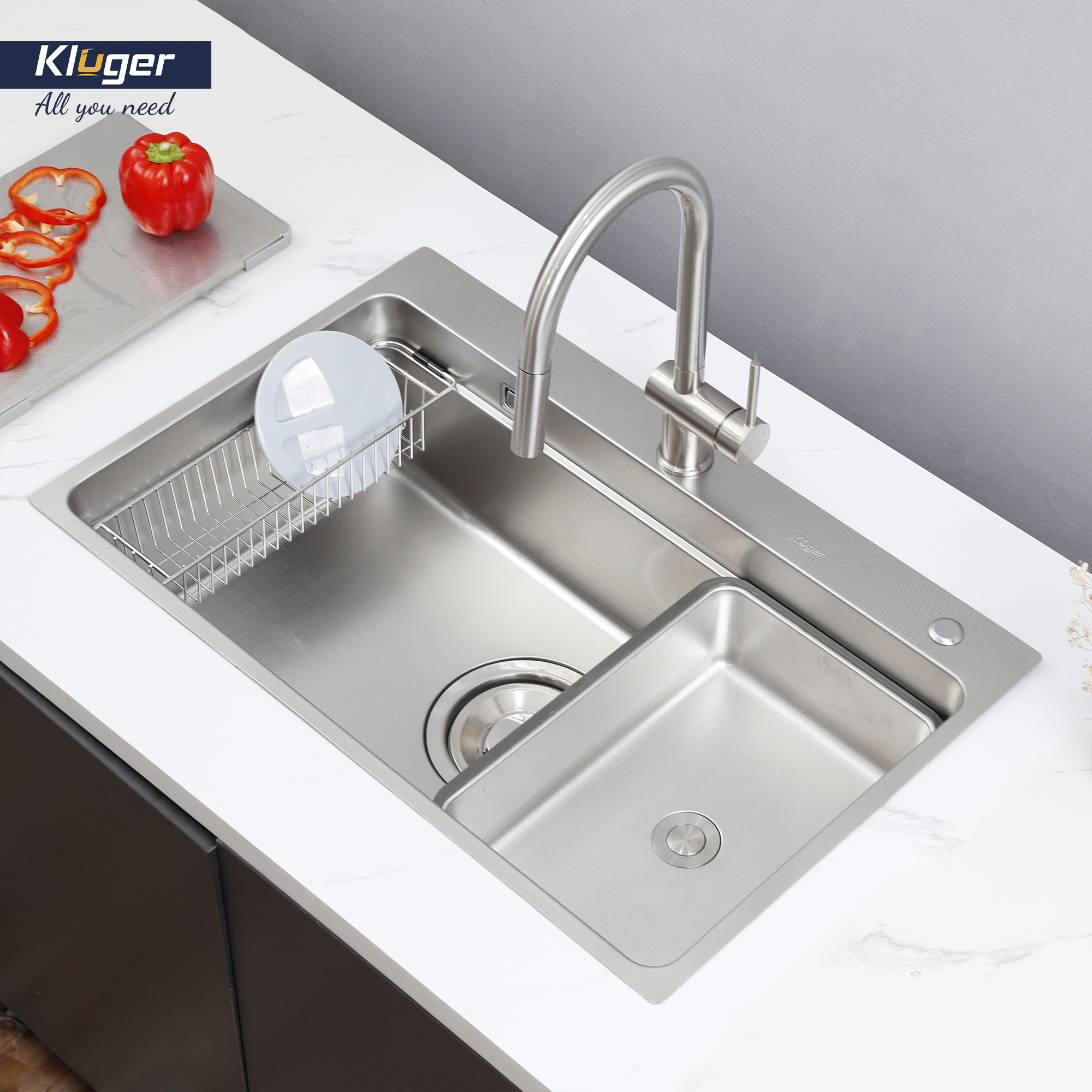 Chậu rửa Kluger KF7850FS Plus (Tặng vòi rửa Kluger)