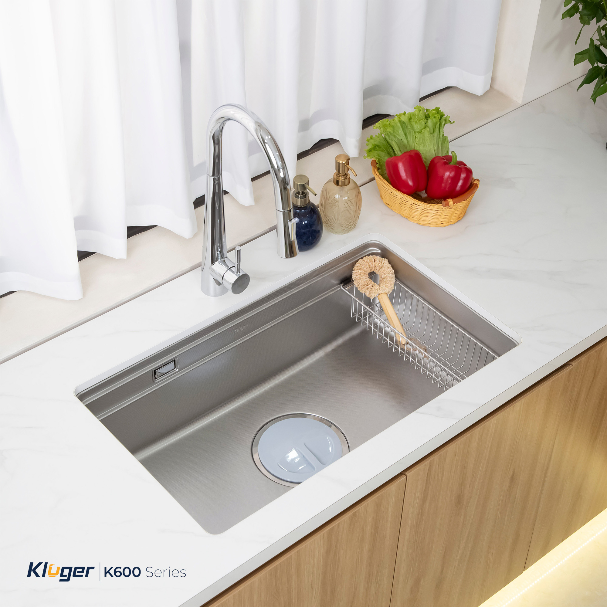 Chậu rửa Kluger KG7644FS Basic (Tặng vòi rửa Kluger)