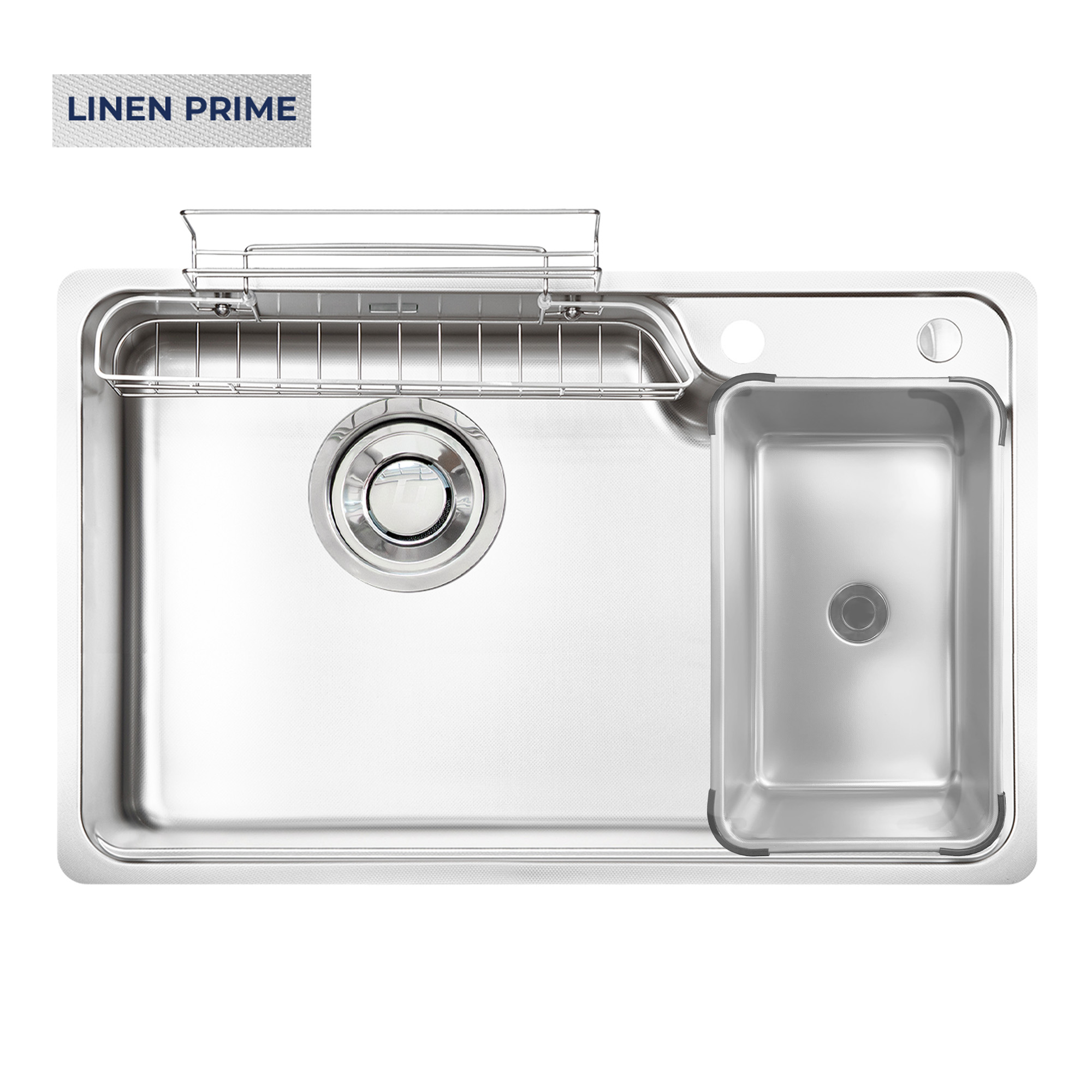 Chậu rửa Kluger KH8050FSP PRIME (bề mặt linen Prime) (Tặng vòi rửa Kluger)