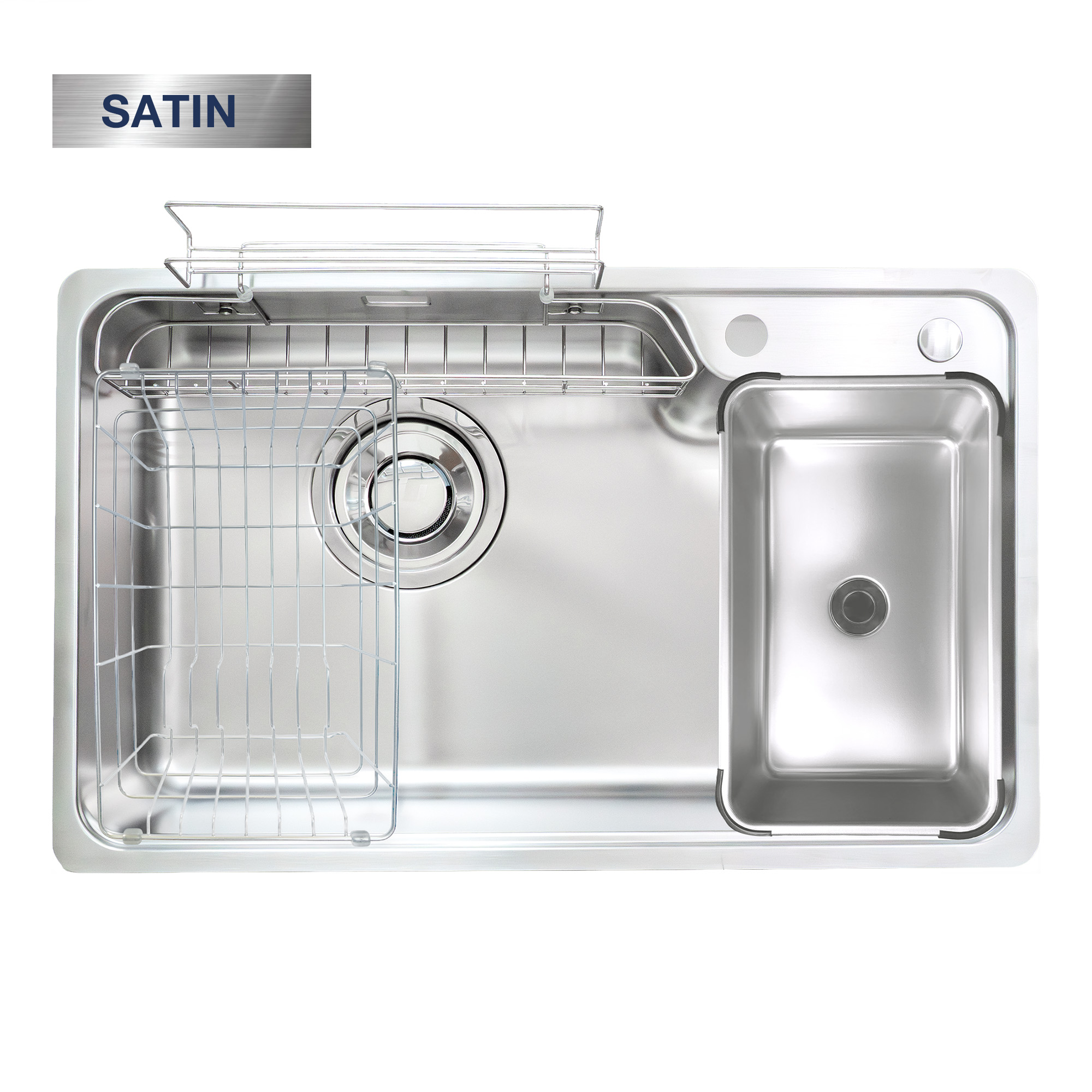 Chậu rửa Kluger KH8050ST Plus (bề mặt Satin) (Tặng vòi rửa Kluger)