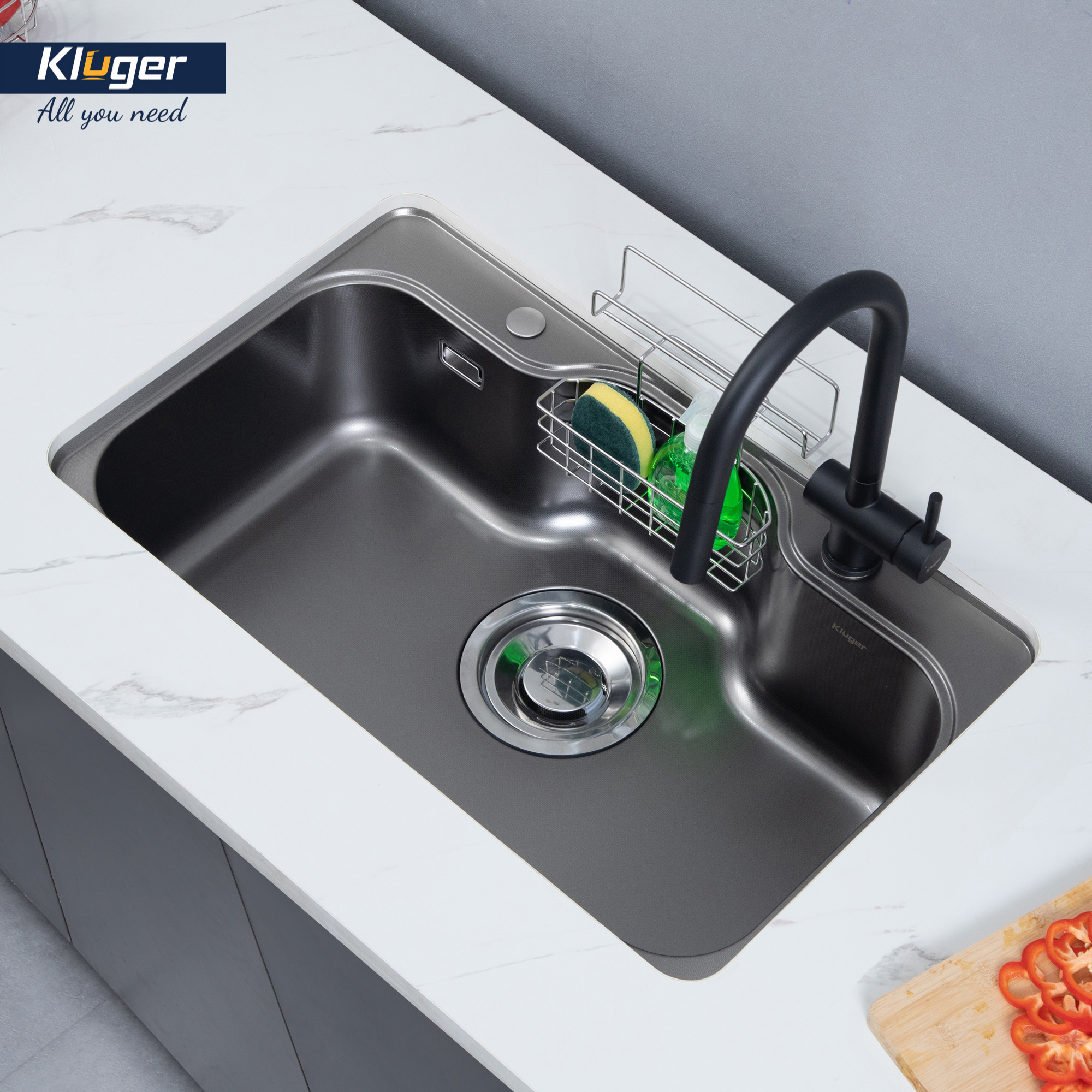 Chậu rửa Kluger KT8050FB Basic (Tặng vòi rửa Kluger)
