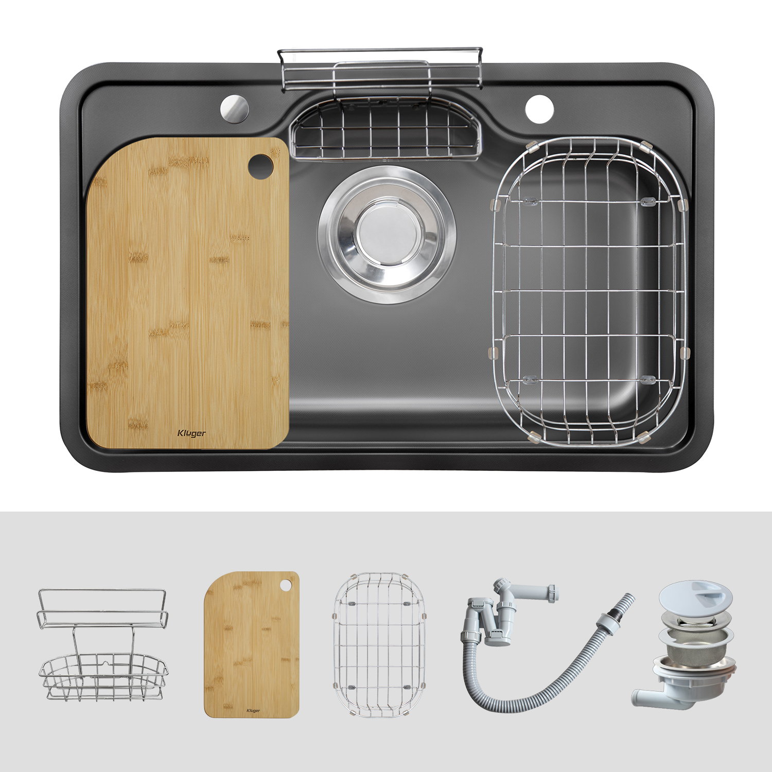 Chậu rửa Kluger KT8050FB Plus (Tặng vòi rửa Kluger)