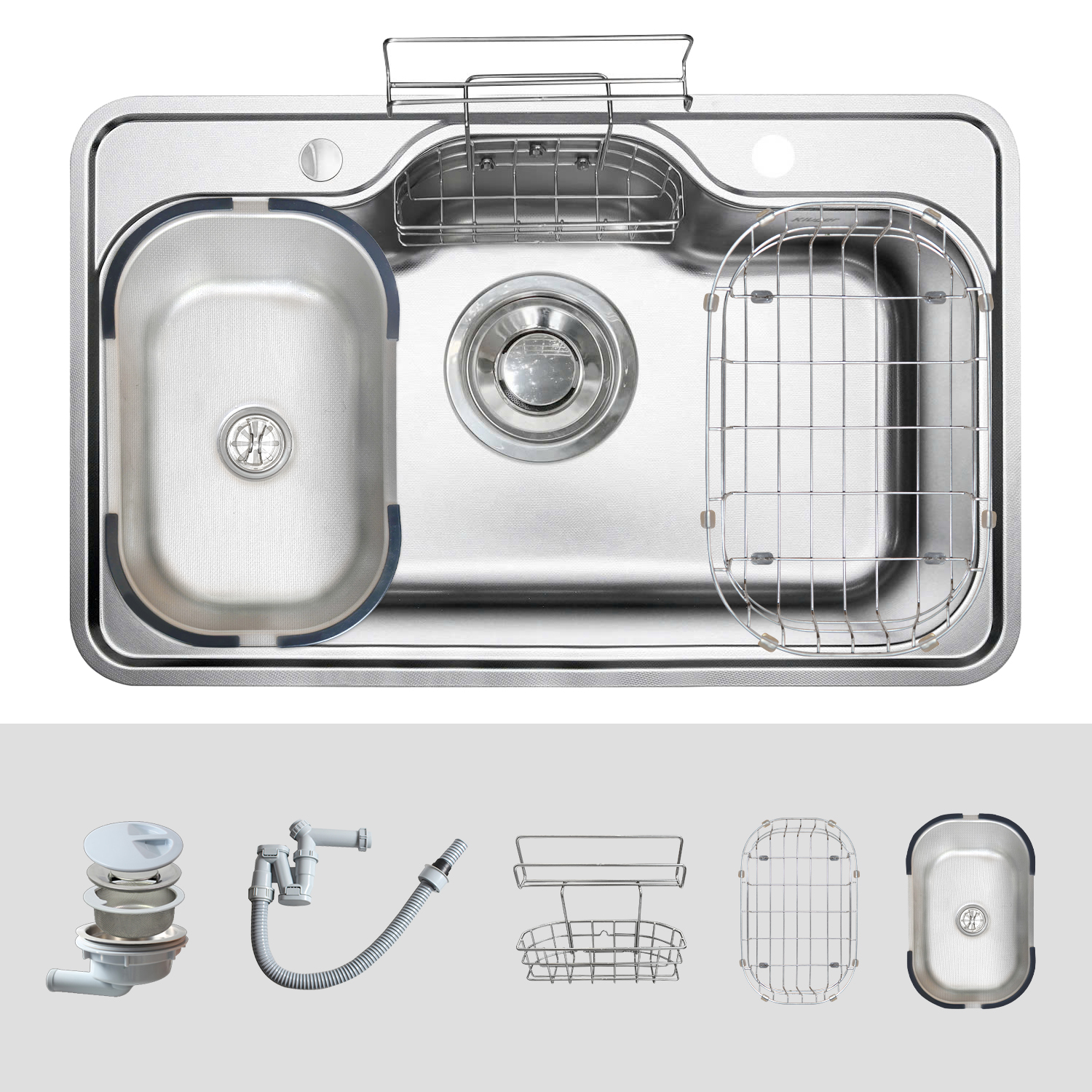 Chậu rửa Kluger KT8050FS Plus (Tặng vòi rửa Kluger)