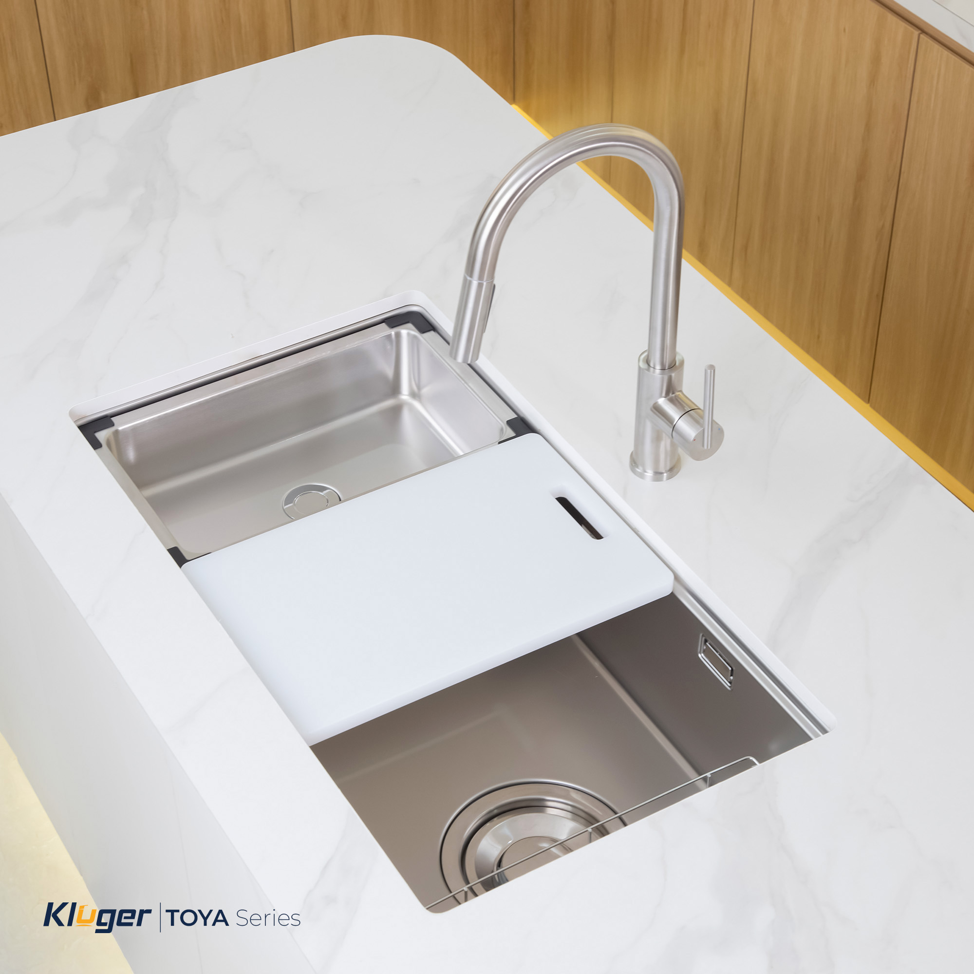 Chậu rửa Kluger KY8045SL Plus (Tặng vòi rửa Kluger)