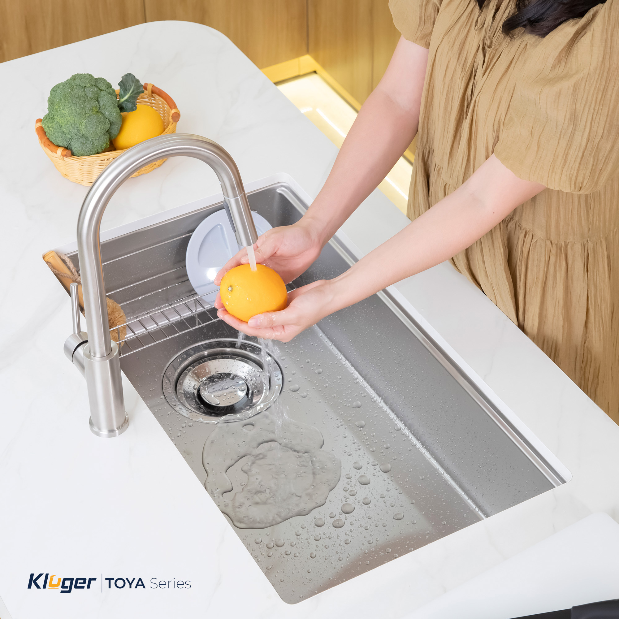 Chậu rửa Kluger KY8045FS Basic (Tặng vòi rửa Kluger)