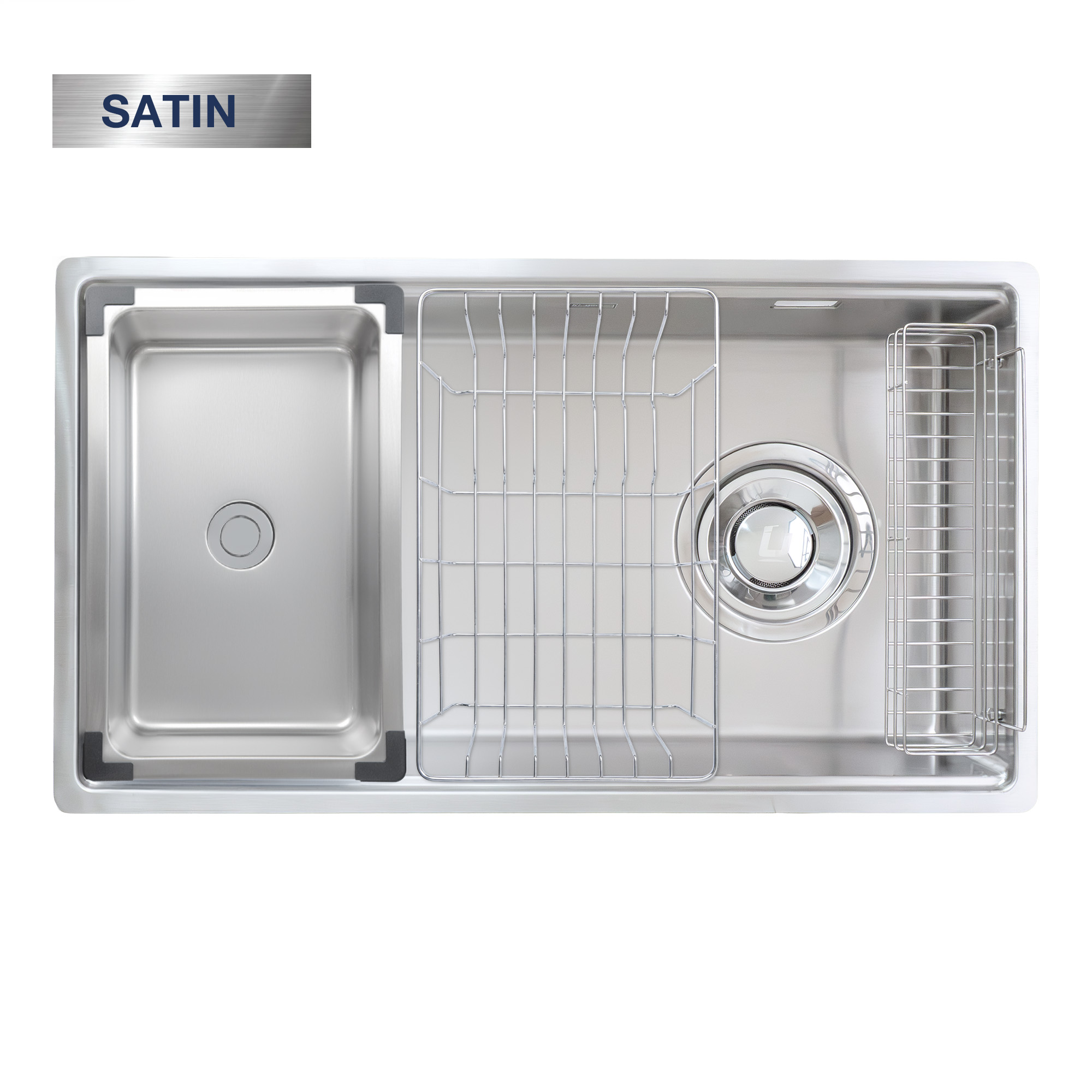 Chậu rửa Kluger KY8045ST Plus (Bề mặt Satin) (Tặng vòi rửa Kluger)