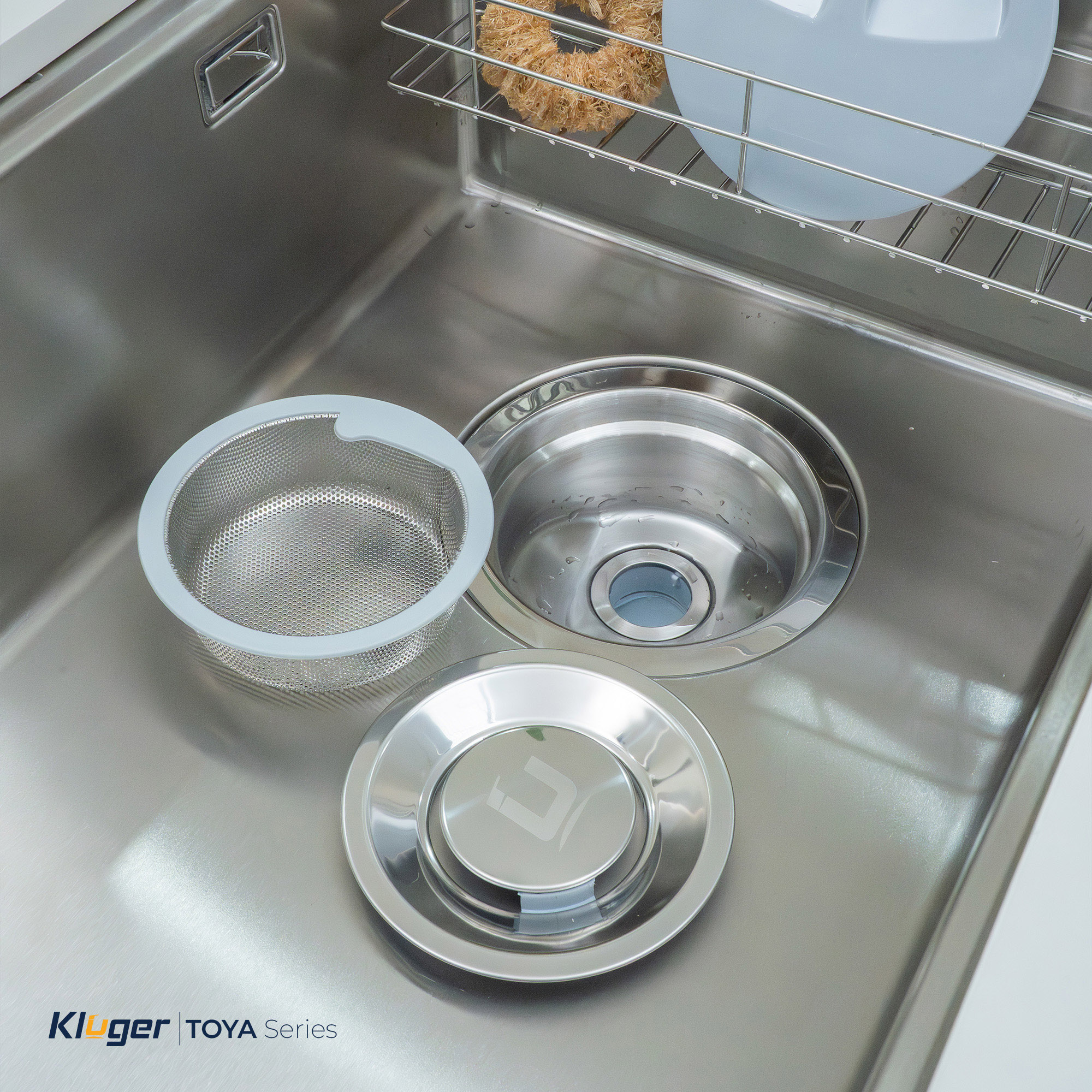 Chậu rửa Kluger KY8045ST Plus (Bề mặt Satin) (Tặng vòi rửa Kluger)