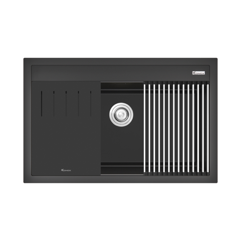 Chậu rửa Konox Terra 790S Black (Chậu đá Granite)