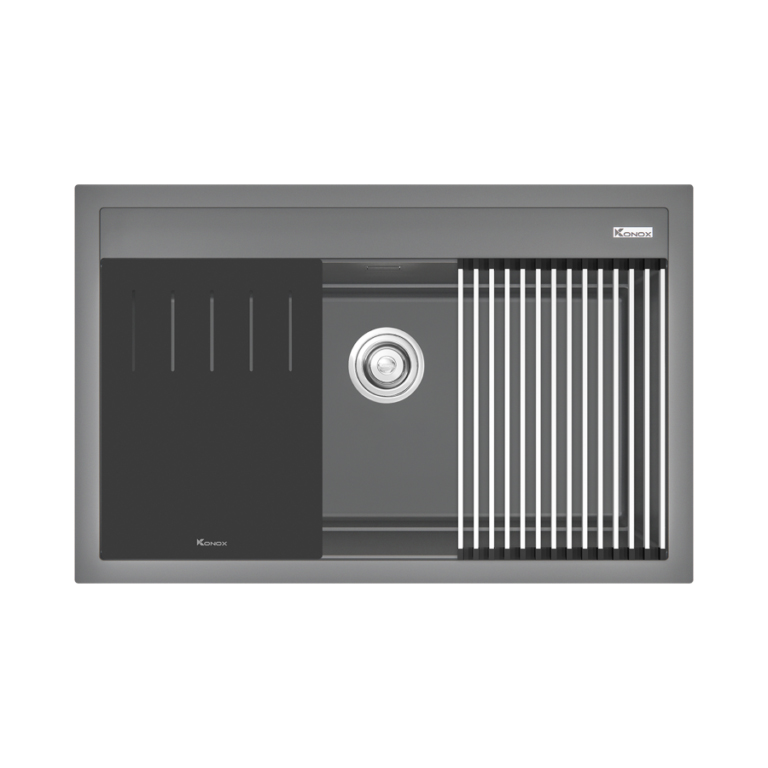 Chậu rửa Konox Terra 790S Grey (Chậu đá Granite)