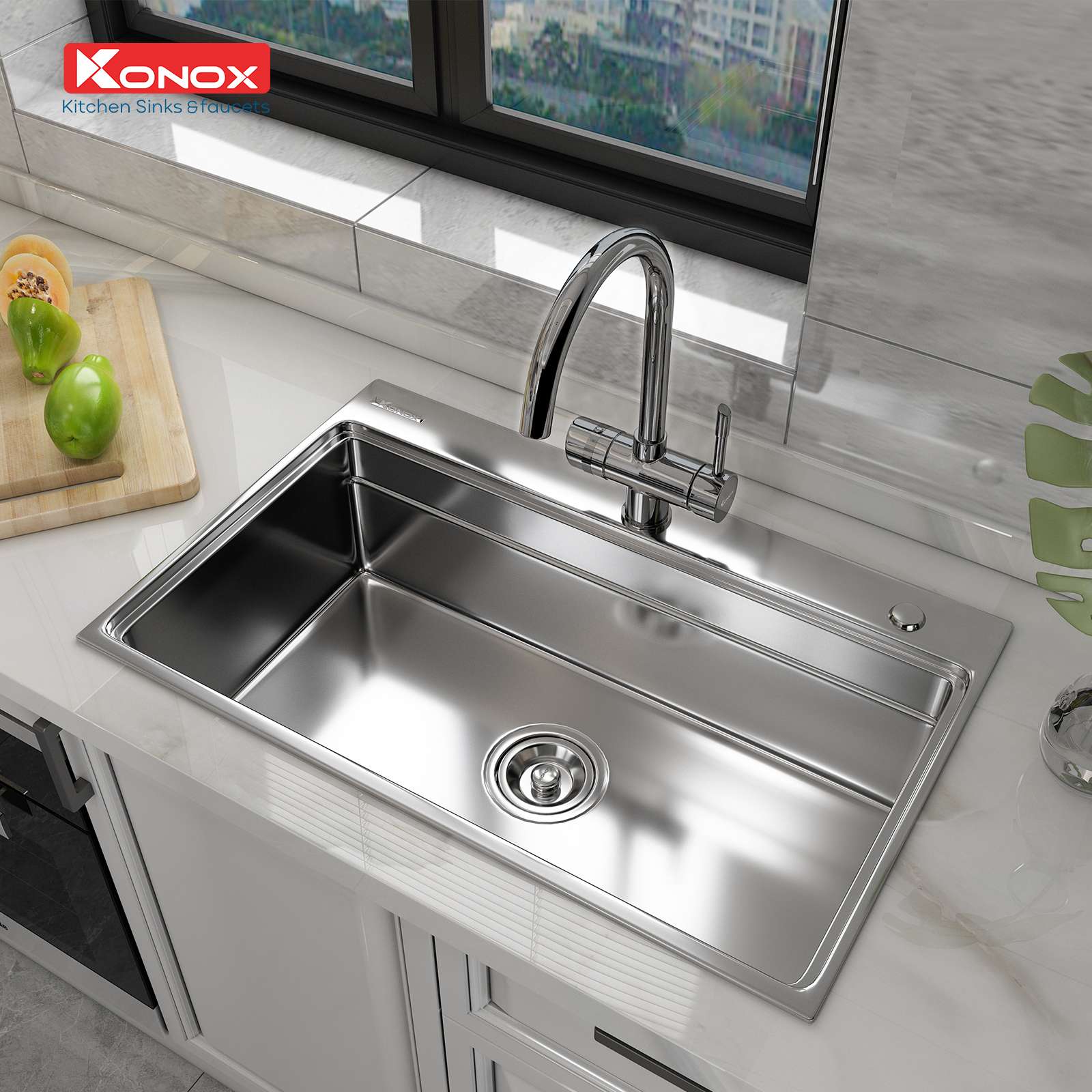 Chậu rửa Konox KN7548SO