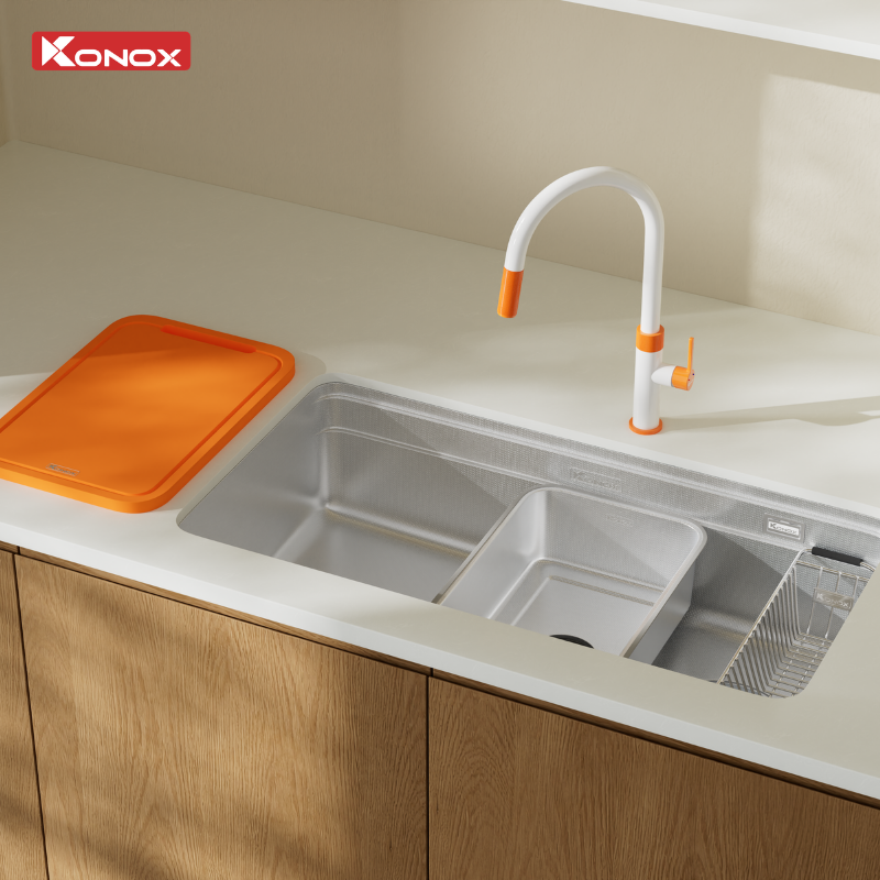 Chậu rửa Konox Tari Smart 8847 (hạt Smart chống xước)