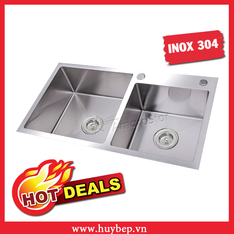 Chậu rửa Handmade Inox 304 cao cấp