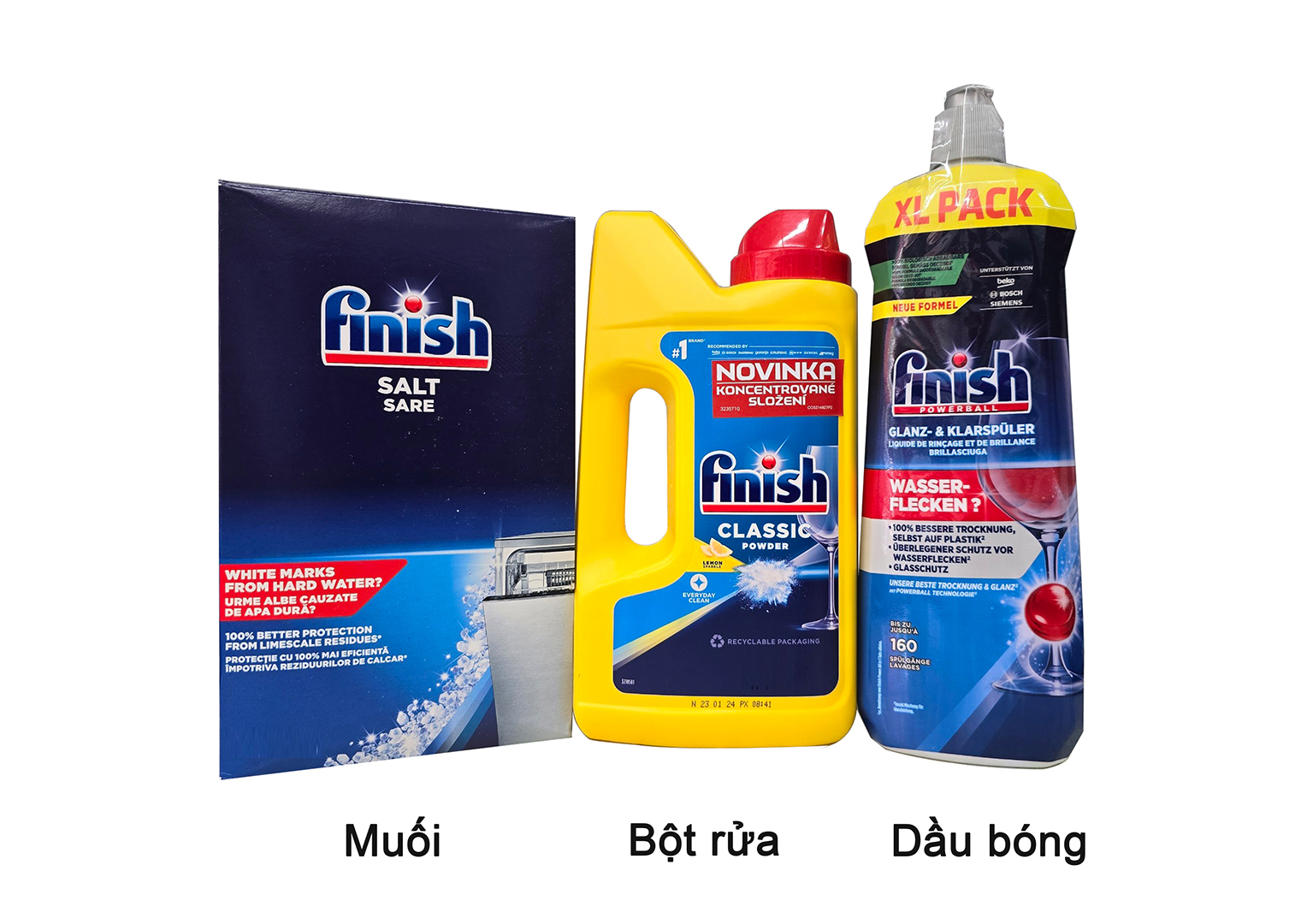 Combo chất tẩy rửa cho máy rửa chén