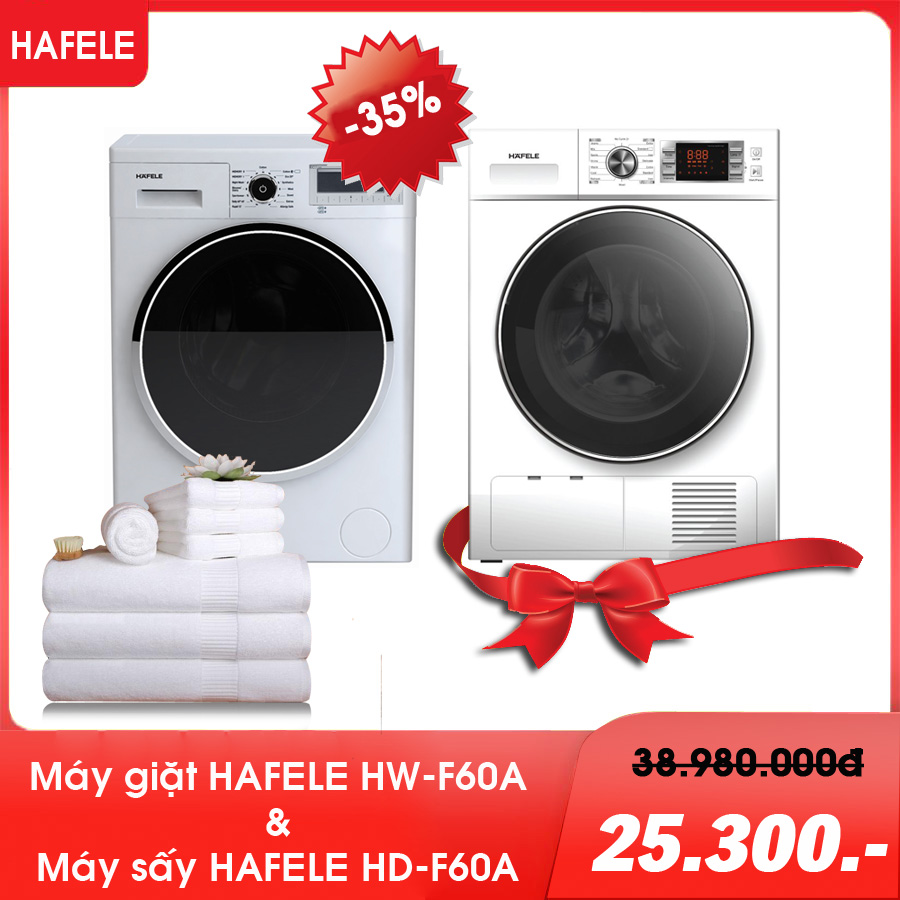 Combo máy giặt sấy HAFELE