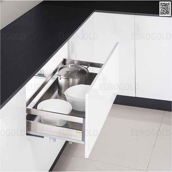 Giá xoong nồi Eurogold hộp 2 lớp đáy, gắn cánh