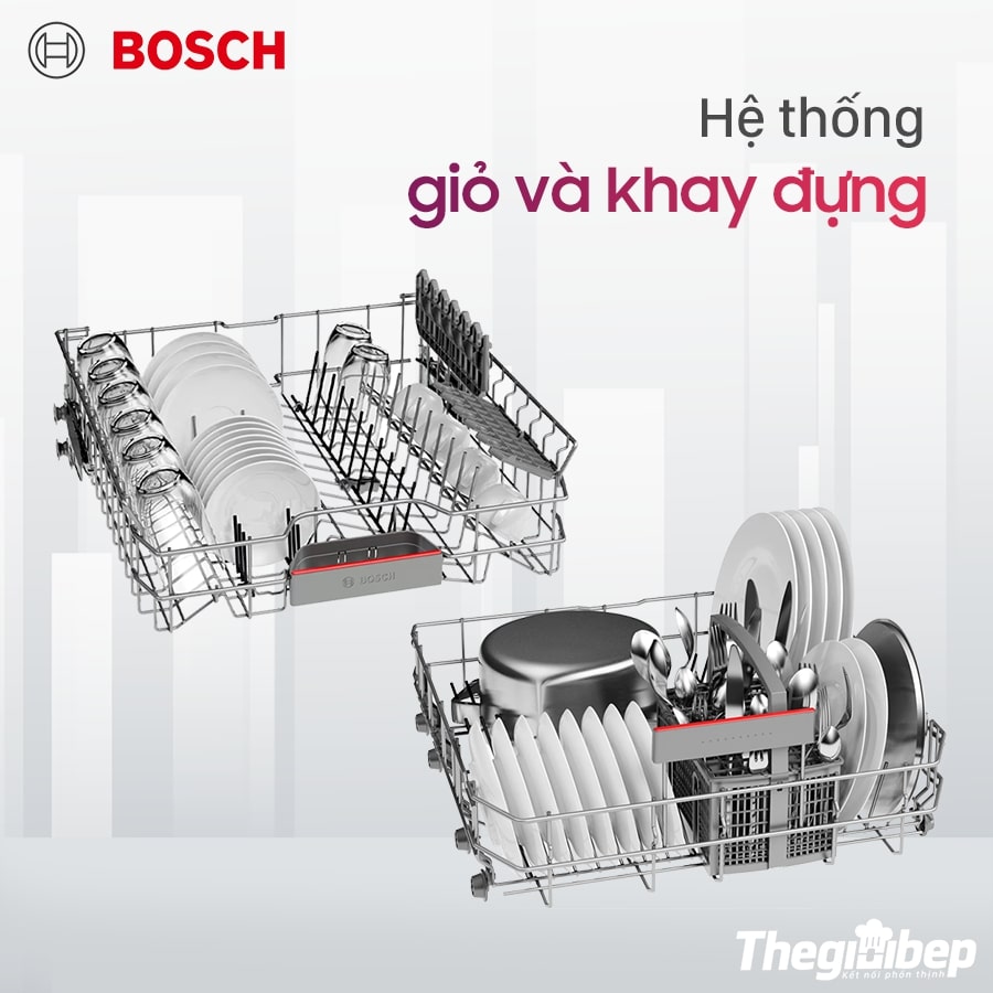 Máy rửa bát Bosch SMS46GI01P - Seri 4 - Made in Turkey