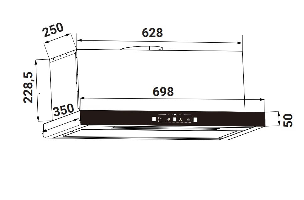 Máy hút mùi KAFF KF-TH1700S