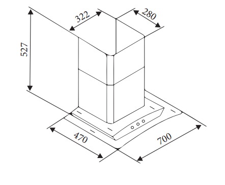 Máy hút mùi LATINO LT-INV700C