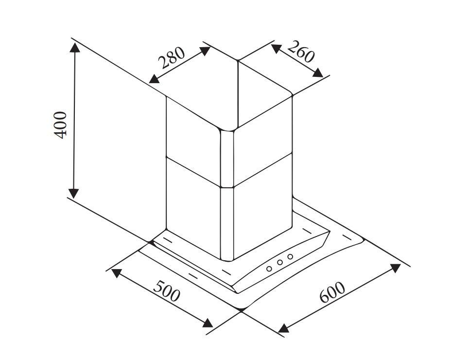 Máy hút mùi LATINO LT-KC600C