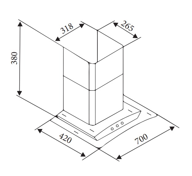 Máy hút mùi LATINO LT-KC700S
