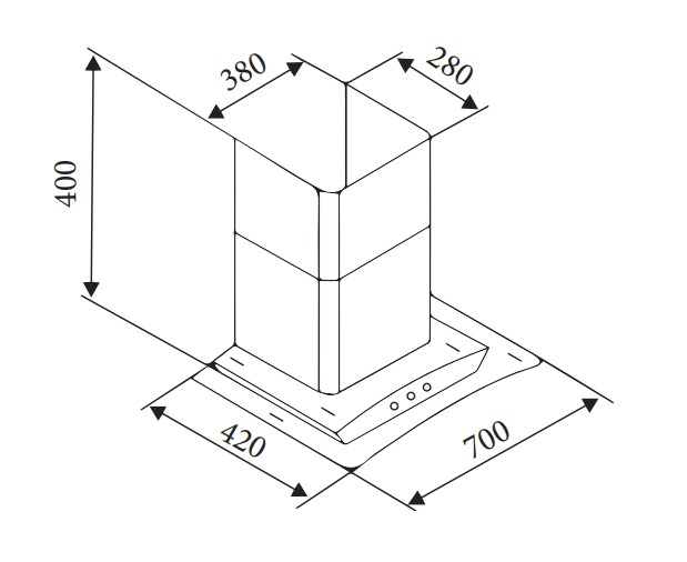 Máy hút mùi LATINO LT-ML700K - Made in Malaysia