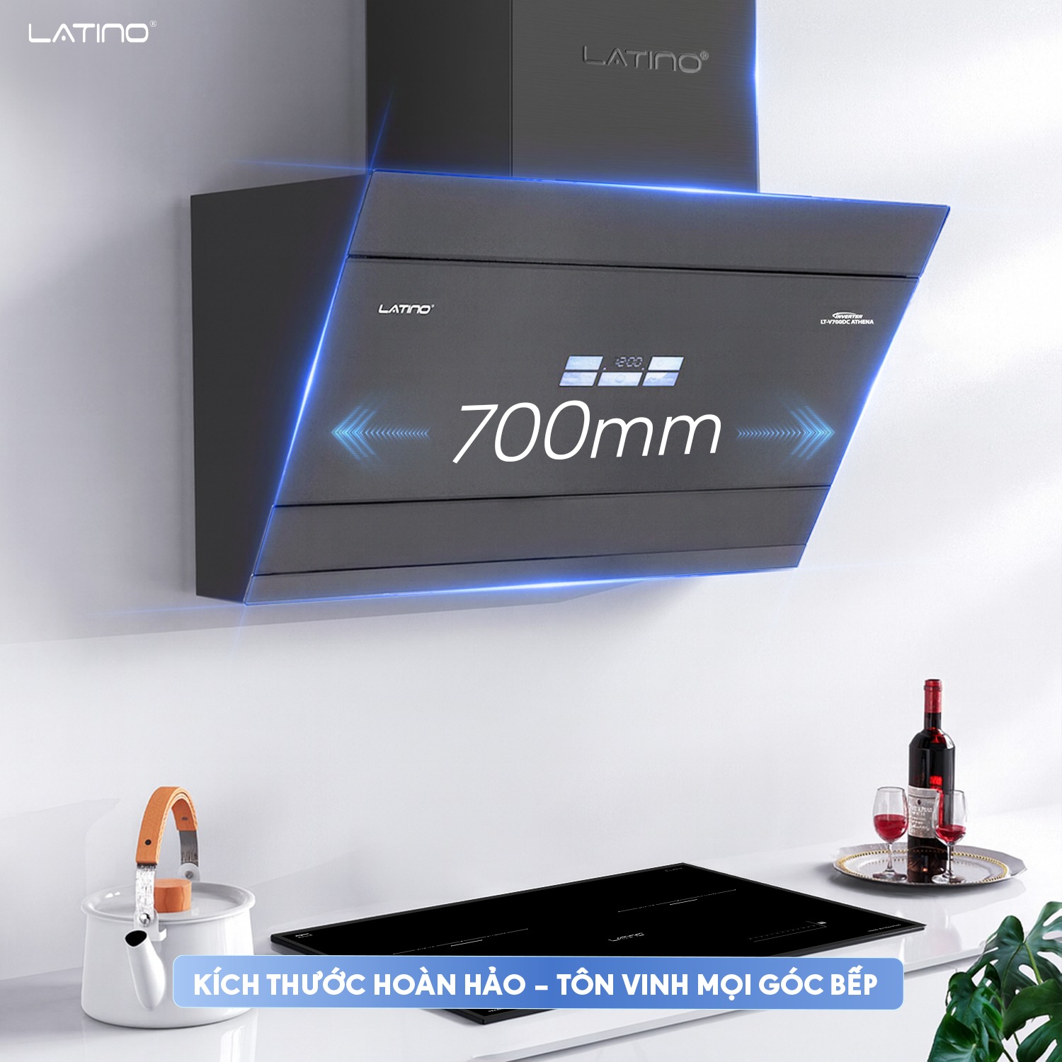 Máy hút mùi LATINO LT-V700DC Athena - Made in Malaysia