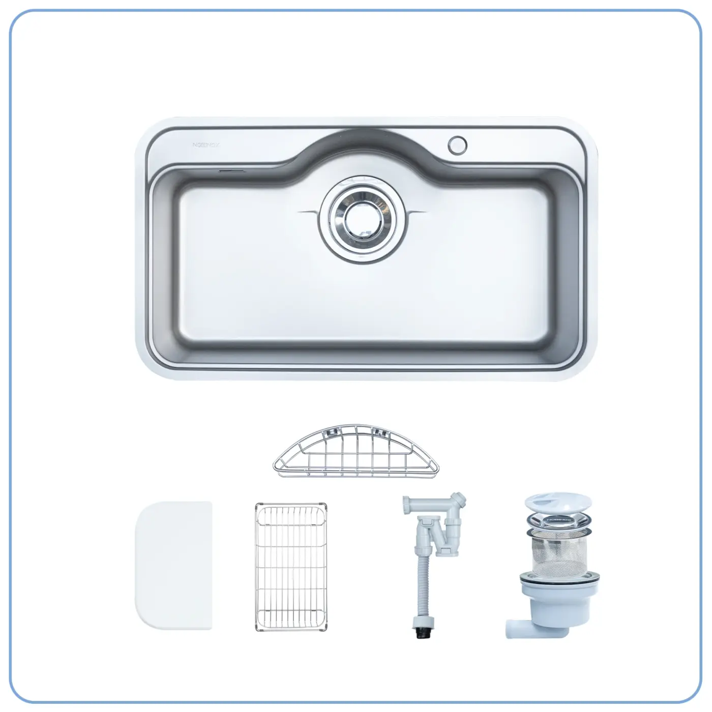 Chậu rửa Nobinox ROSA NN995D (8850 bề mặt vân siêu mịn)