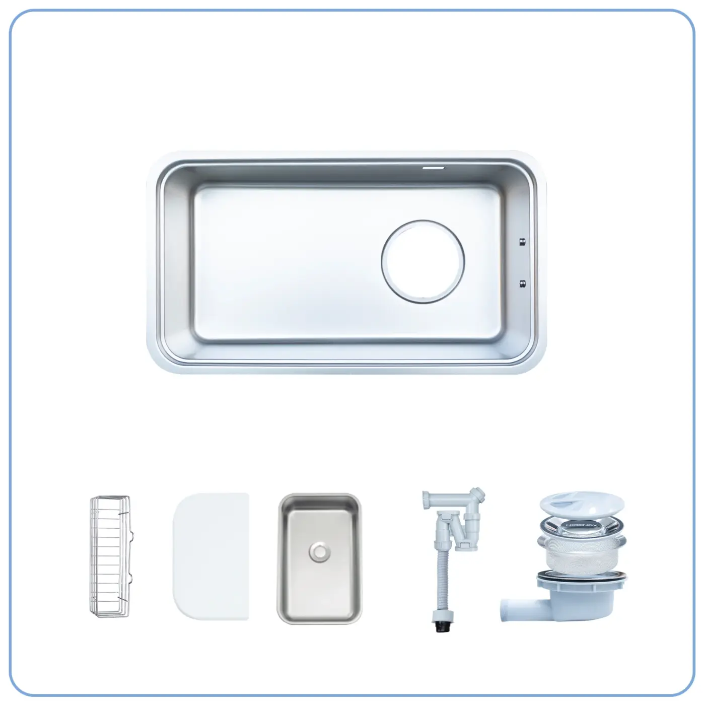 Chậu rửa Nobinox NOVA A282M (8246 vân siêu mịn)