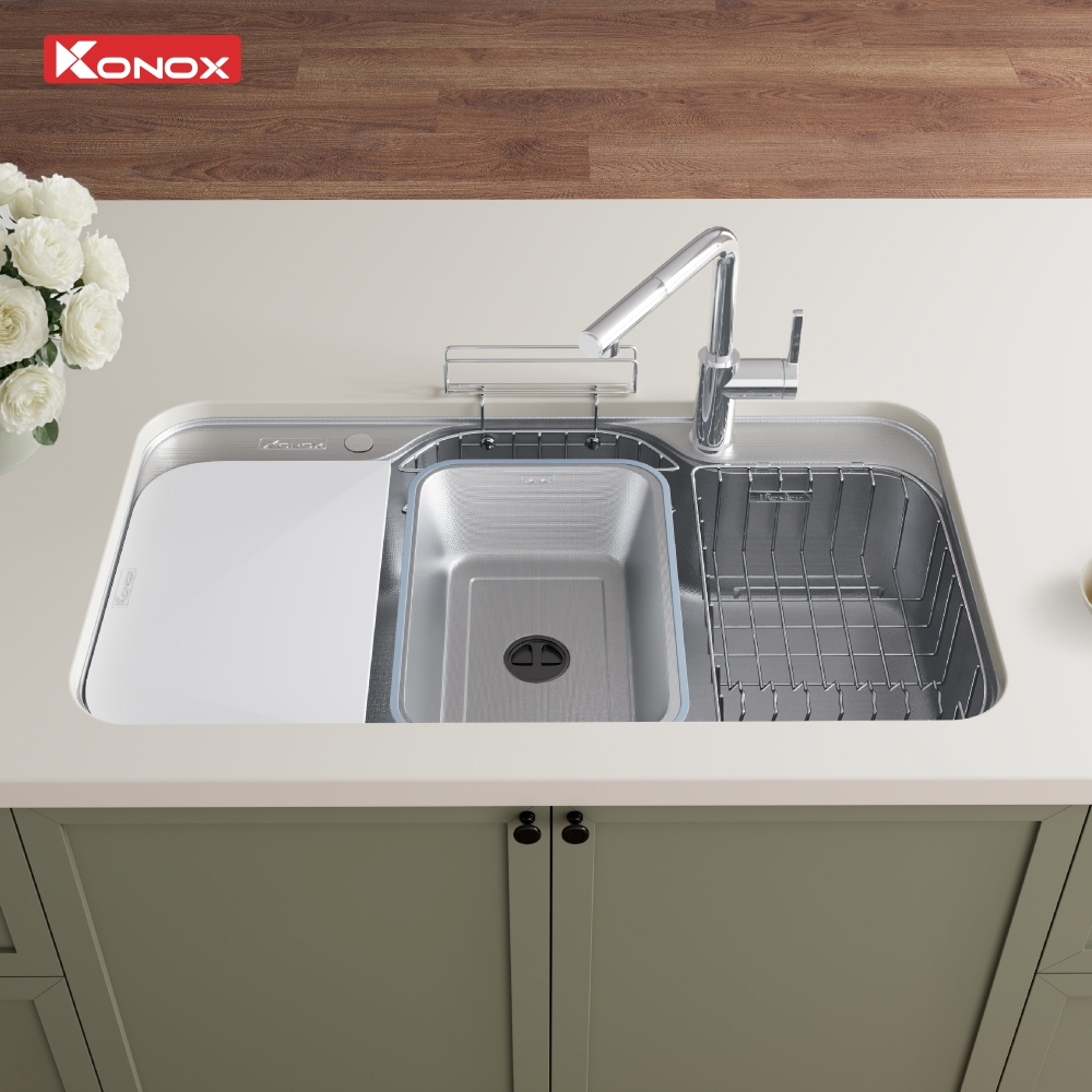 Chậu rửa Konox Tari Smart 9051 (hạt Smart chống xước)