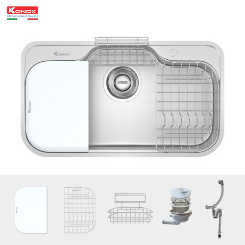 Chậu rửa Konox Tari 9051SR (Bề mặt hạt chống xước siêu mịn)