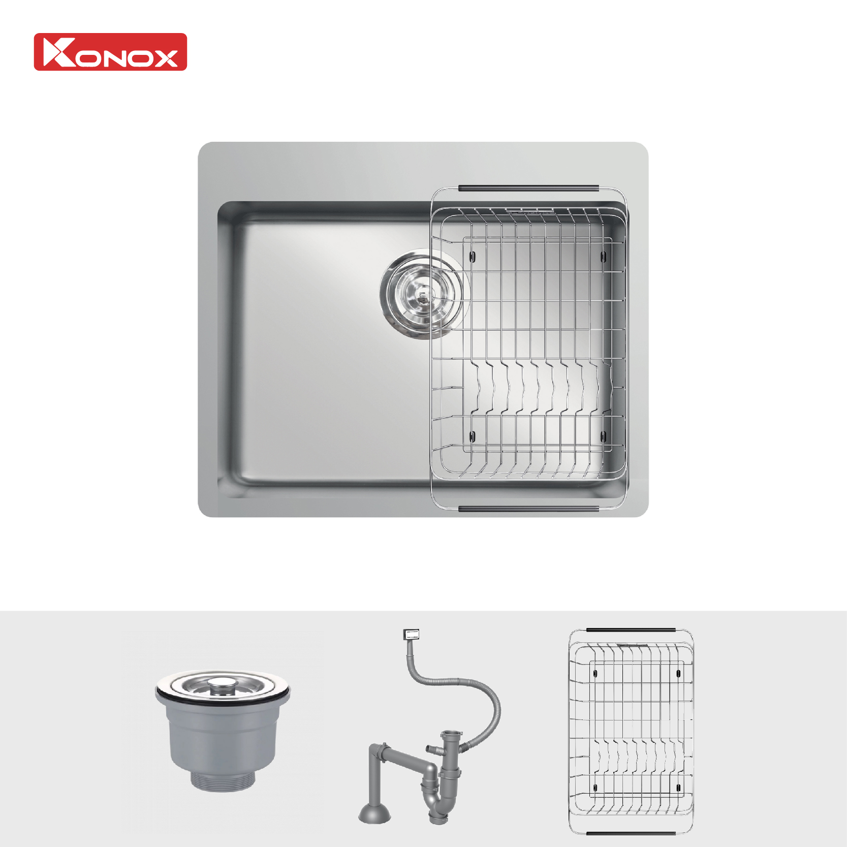 Chậu rửa Konox Neron 600T - Made in Turkey