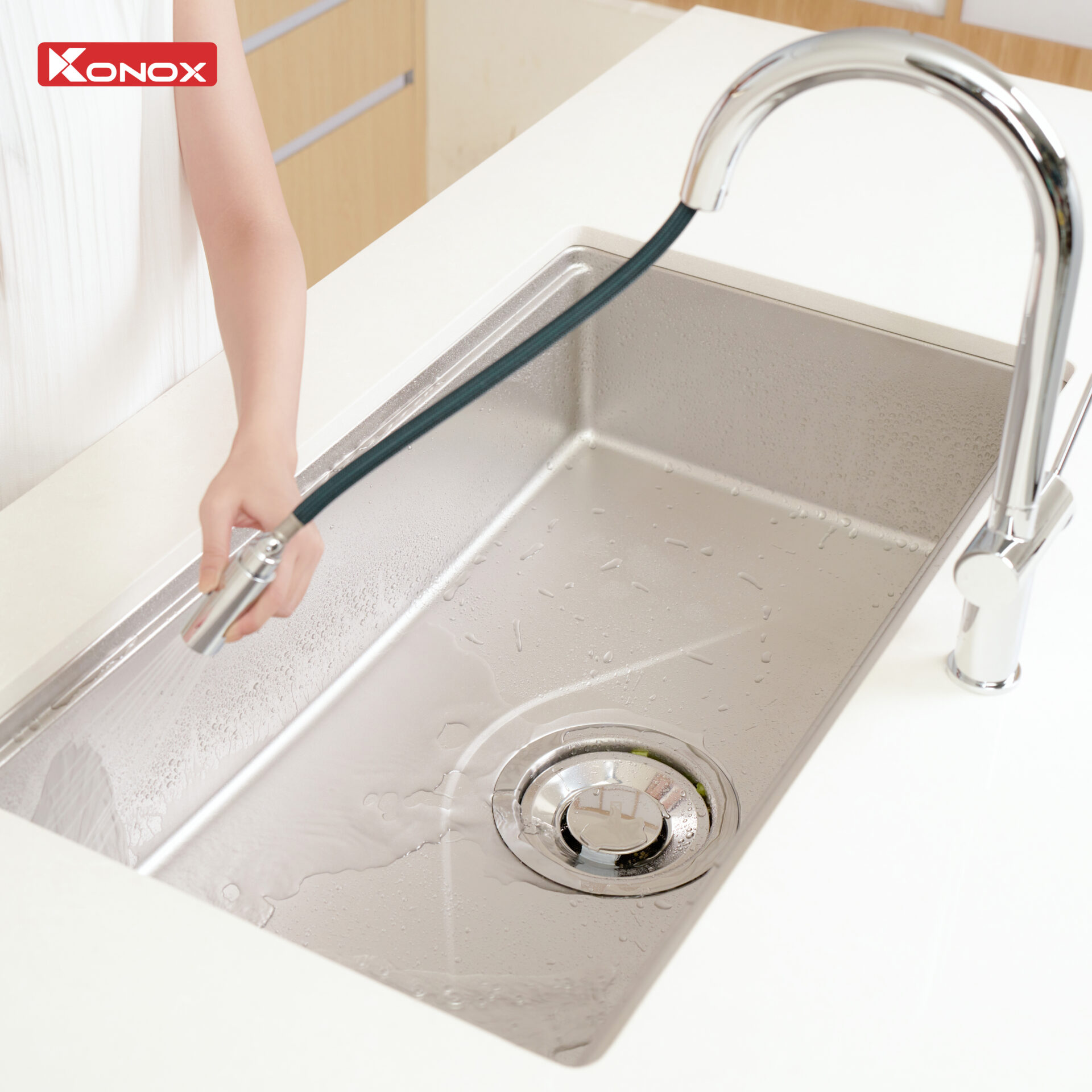 Chậu rửa Konox Tari 8748SM (Bề mặt mịn)