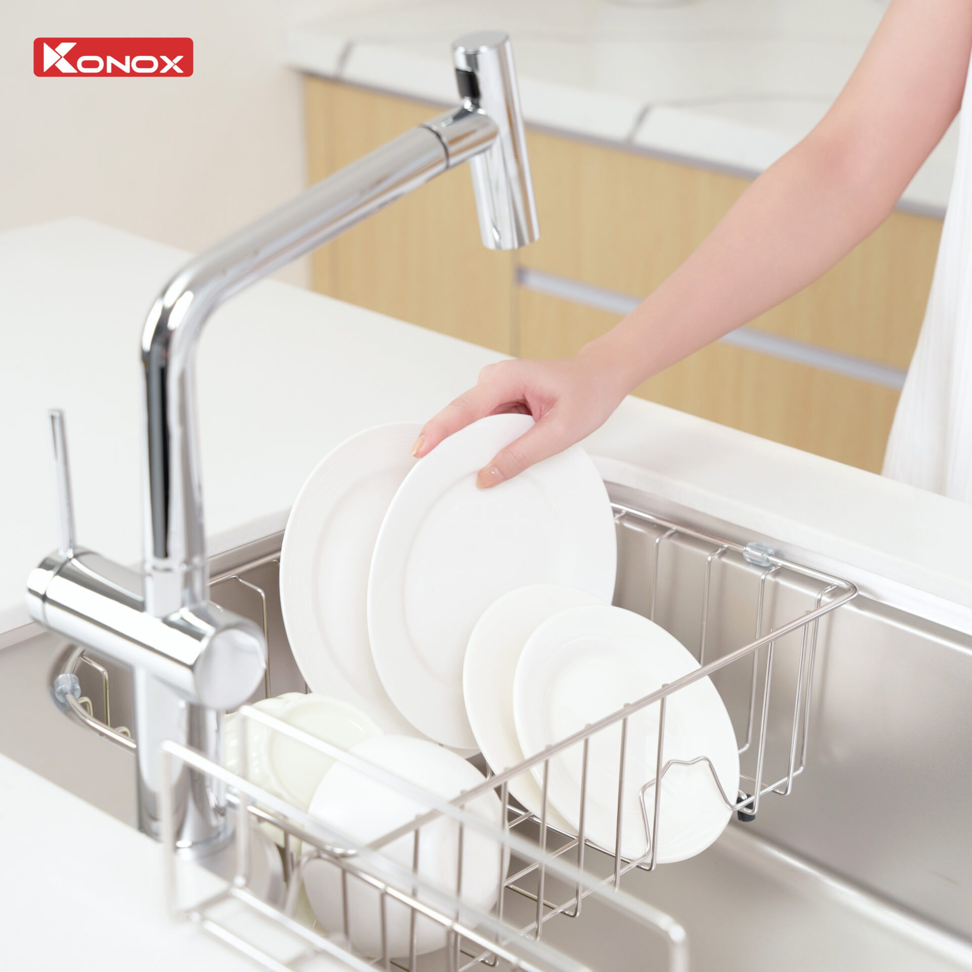 Chậu rửa Konox Tari 9051SR (Bề mặt hạt chống xước siêu mịn)