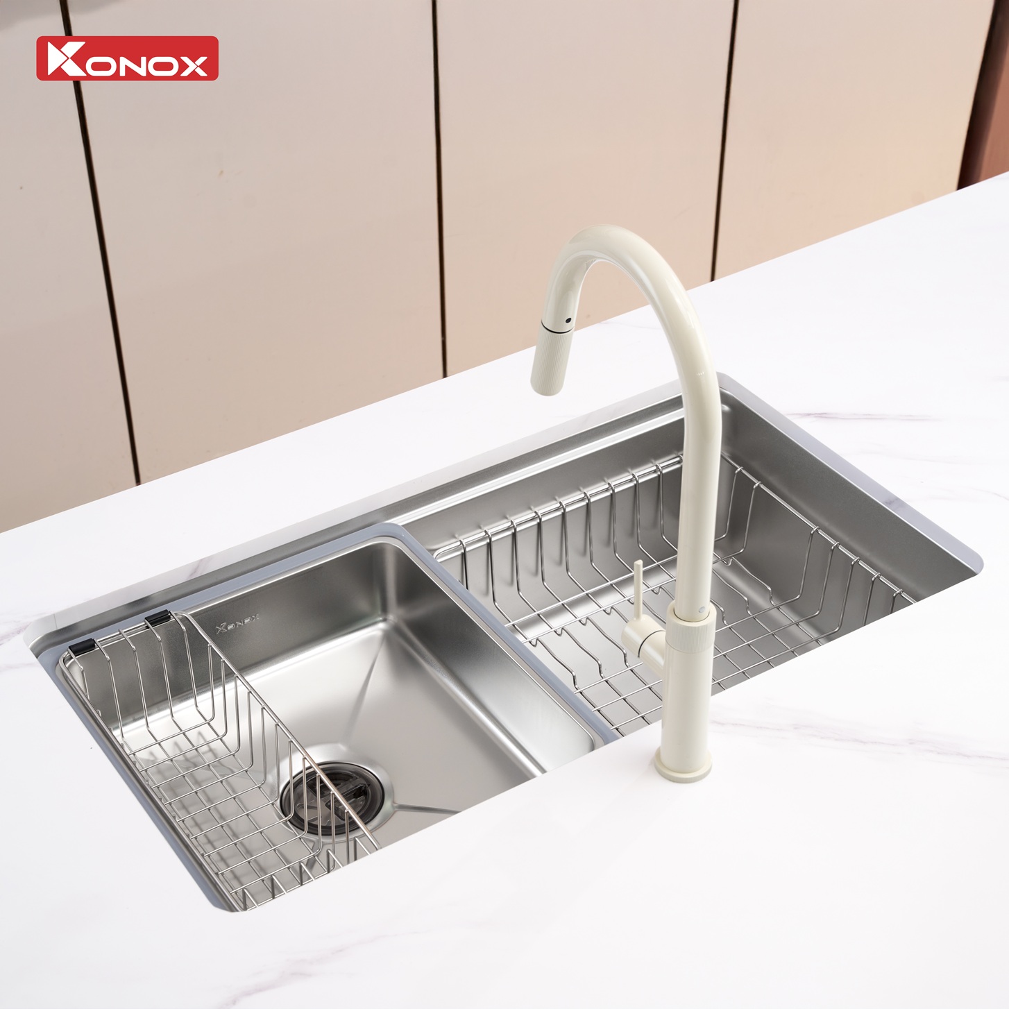 Chậu rửa Konox Tari 780SM (Bề mặt mịn)