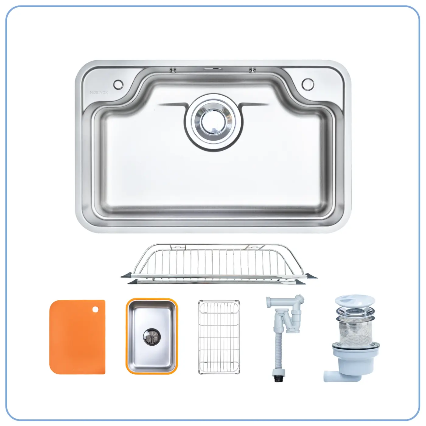 Chậu rửa Nobinox TASA NX8050 (8050 vân linen plus)
